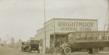 Brightmoor General Store circa 1924, Brightmoor, Detroit, Michigan. Photo from B.E. Taylor’s Personal Papers at The Burton Historical Collections, Detroit Public Library