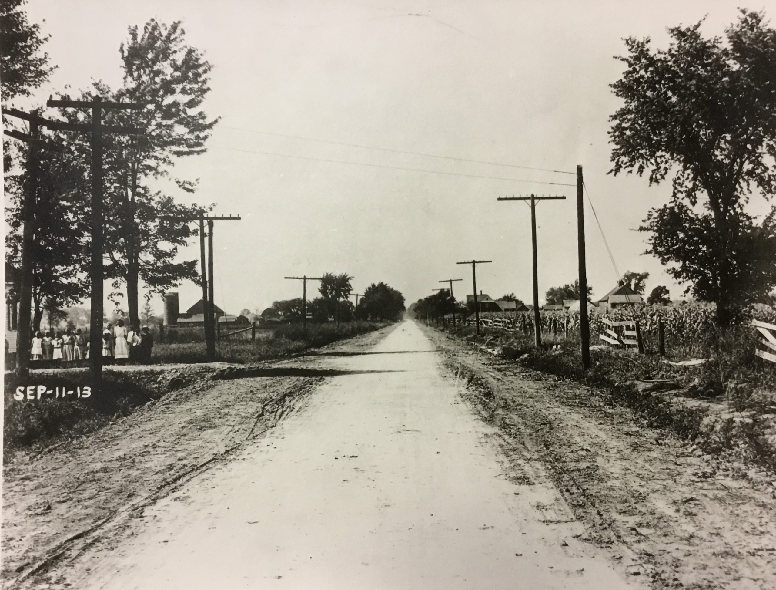 Telegraph Road near Fenkell Avenue, Bell Branch School 1913