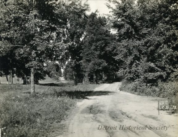 Schoolcraft Road between Lamphere and Telegraph, August 31, 1928. Smith Bros., Detroit Historical Society